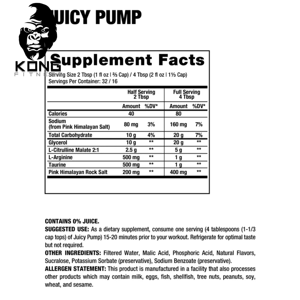 DRAGON JUICY PUMP 32 OZ / 946 ML