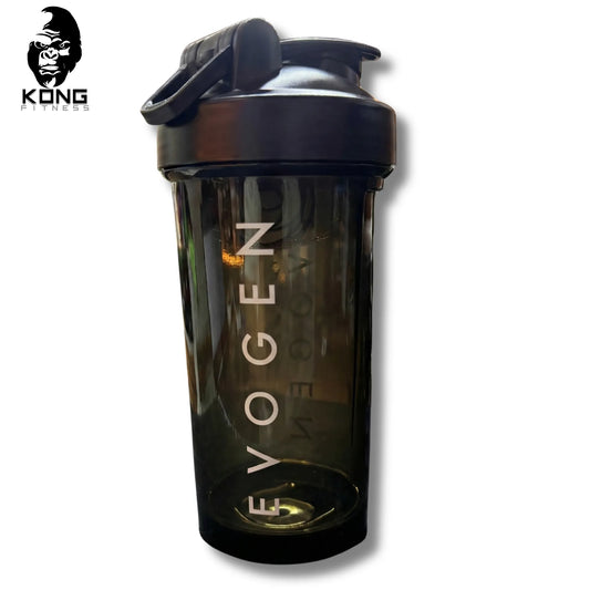 SHAKER EVOGEN 18 0Z TRANSPARENTE NEGRO