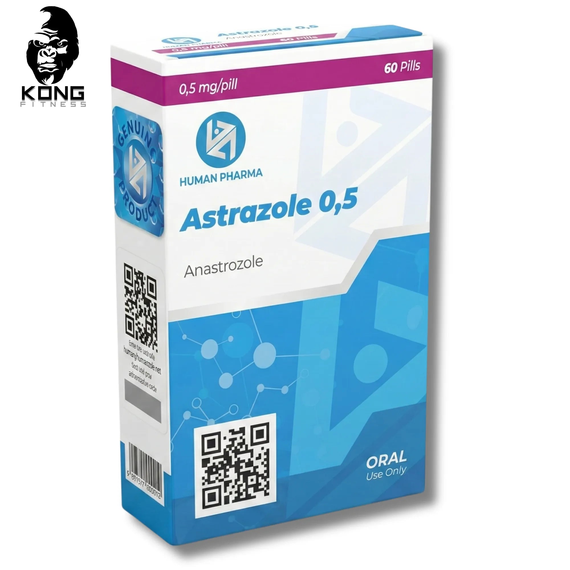 Human Pharma Anastrazole 0.5 Mg 60 Tabs