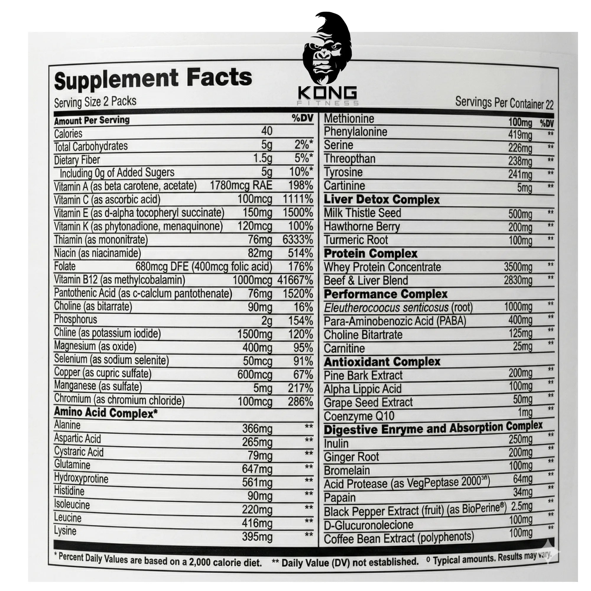 UNI ANIMAL PAK C/30 PACKS 8 PILLS