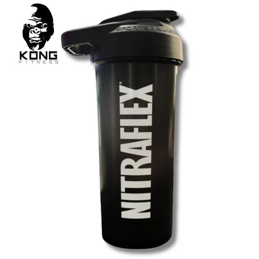 SHAKER GAT NITRAFLEX 20 OZ/700 ML NEGRO TAPA NEGRA
