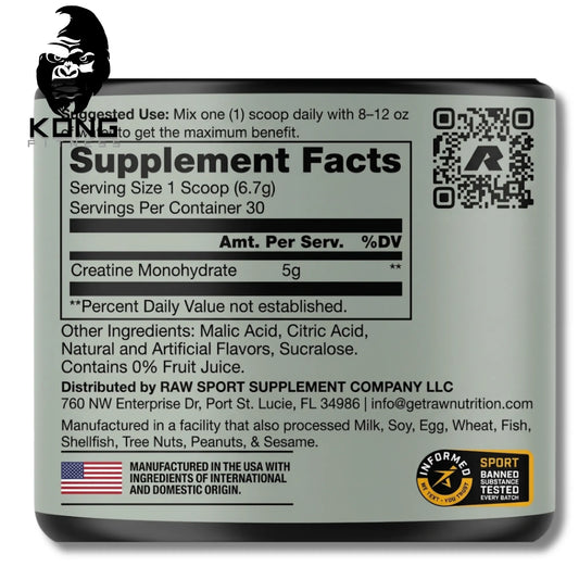 RAW SAM SULEK CREATINE 30 SERV