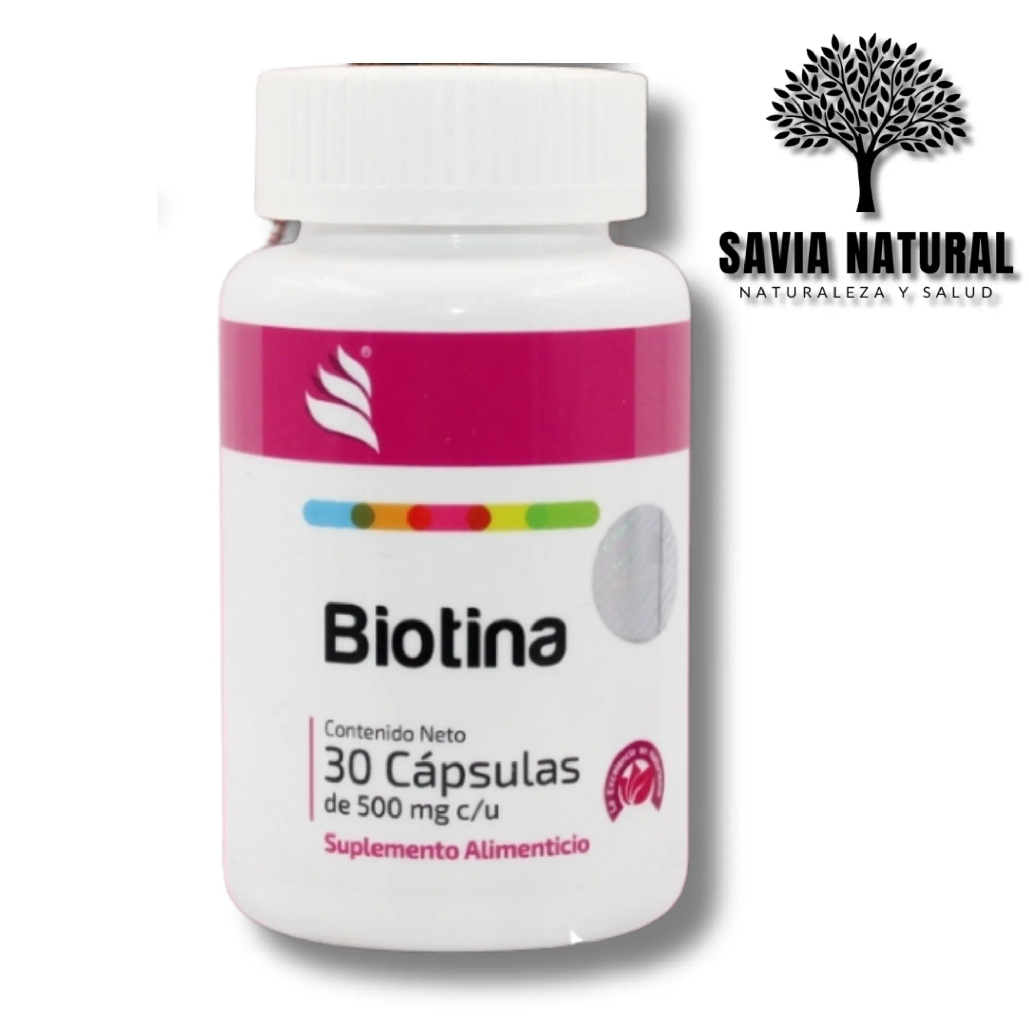 BIOTINA TECNONATURA – 30 CÁPSULAS × 500 MG