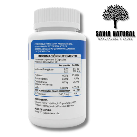 L-TRIPTÓFANO TECNONATURA – 60 CÁPSULAS × 500 MG