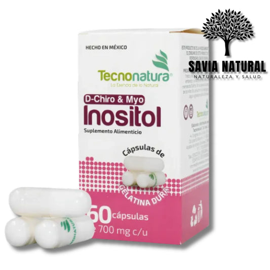 INOSITOL (D-CHIRO & MYO) TECNONATURA – 60 CÁPSULAS × 700 MG