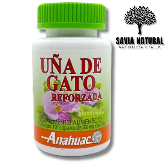 UÑA DE GATO ANÁHUAC – 100 CÁPSULAS × 500 MG