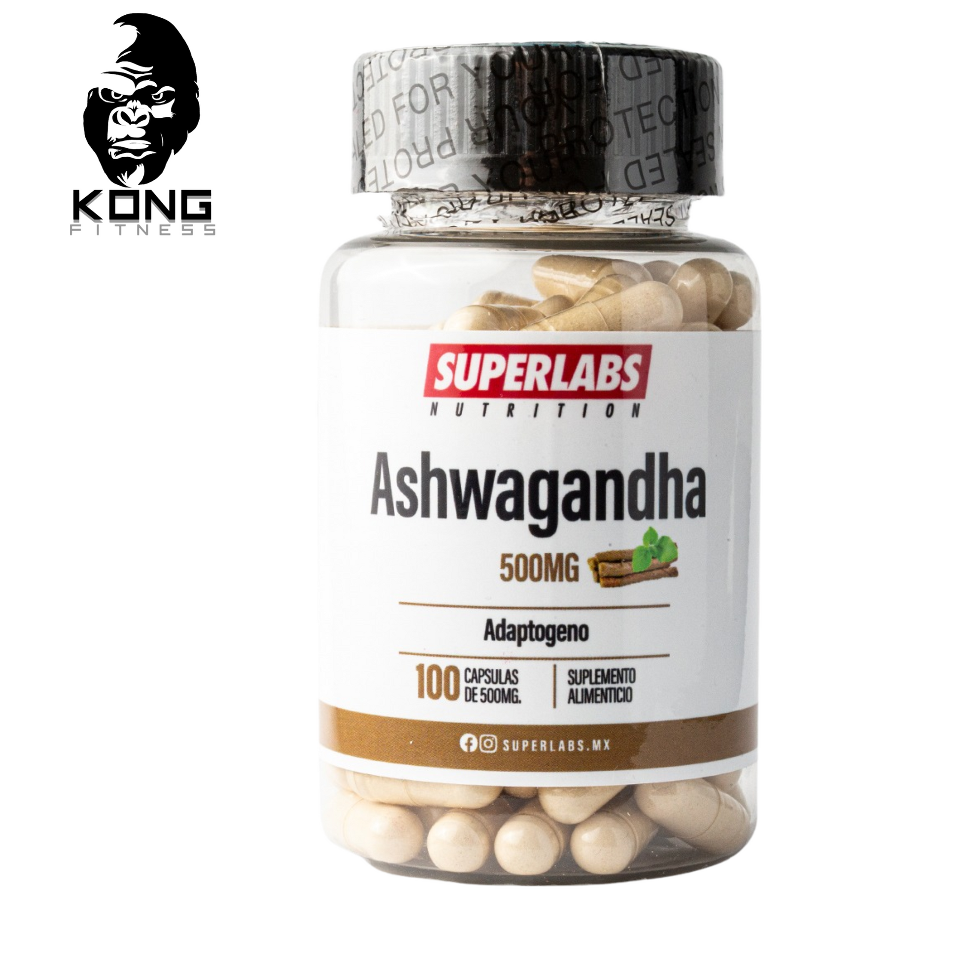 SUPERLABS ASHWAGANDA 500MG 100 CAPSULAS