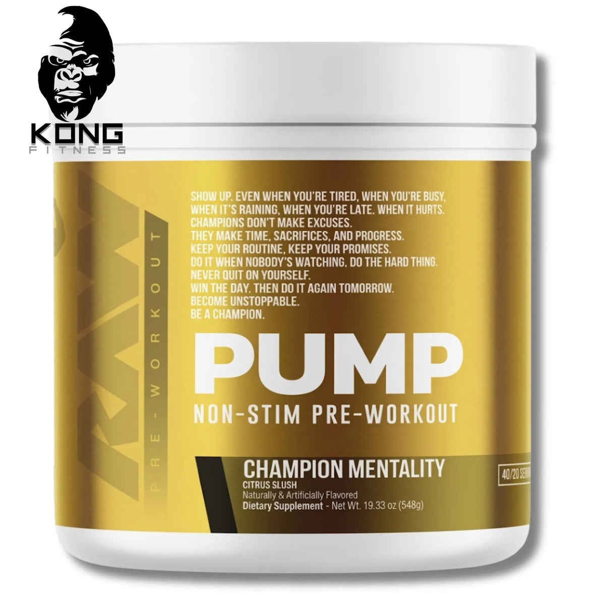 RAW PUMP 40 SERV NON-STIM