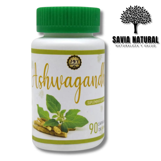 Ashwagandha en Cápsulas – 90 pzas | Adaptógeno Natural para Estrés y Energía