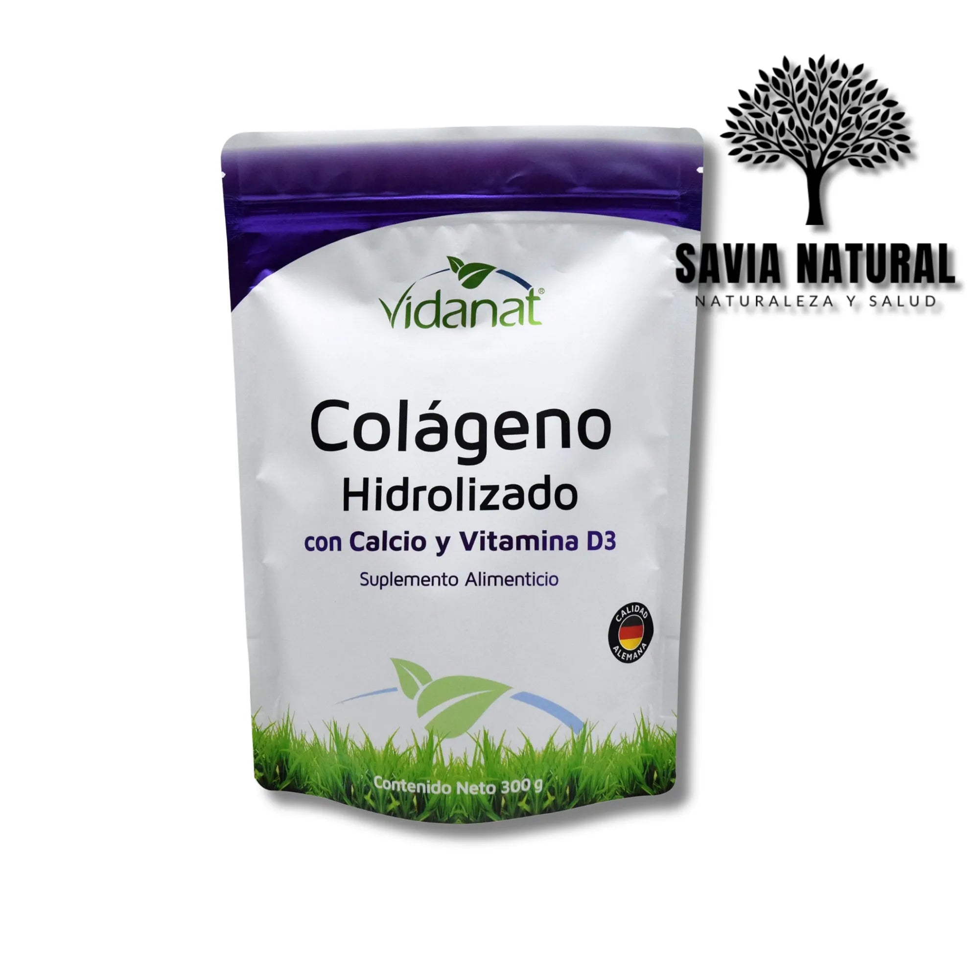 Colágeno con Calcio y Vitamina D3 – 300 g | Fortalece Huesos y Articulaciones