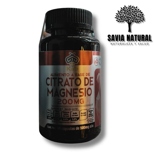 Citrato de Magnesio 200 mg – Relajación Muscular, Sueño Profundo y Estrés Bajo
